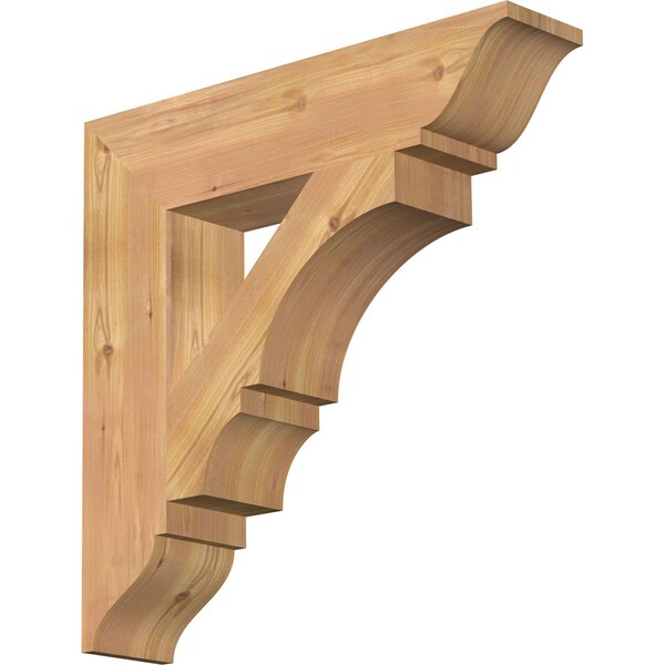 Ekena Millwork Balboa Traditional Smooth Bracket, Western Red Cedar, 5 1/2"W x 26"D x 26"H BKT06X26X26BOA01SWR - main